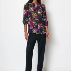Marc O'Polo Blouse Regular Made Of Flowing Viscose Crêpe