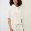 Marc O'Polo Loose Blouse In The Style Of A Polo Shirt Made From Lightweight Blended Viscose -Marc O'Polo Verkäufe fae17ecbbdb0be087383f3e807546f30 scaled