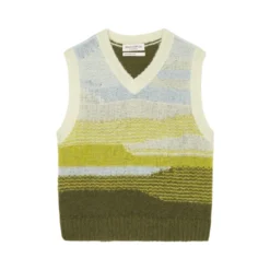 Marc O'Polo Landscape V-neck Sleeveless Jumper In A Soft Blend Of New Wool And Alpaca Wool -Marc O'Polo Verkäufe fe14512aa1345f9451020b9570868113 scaled